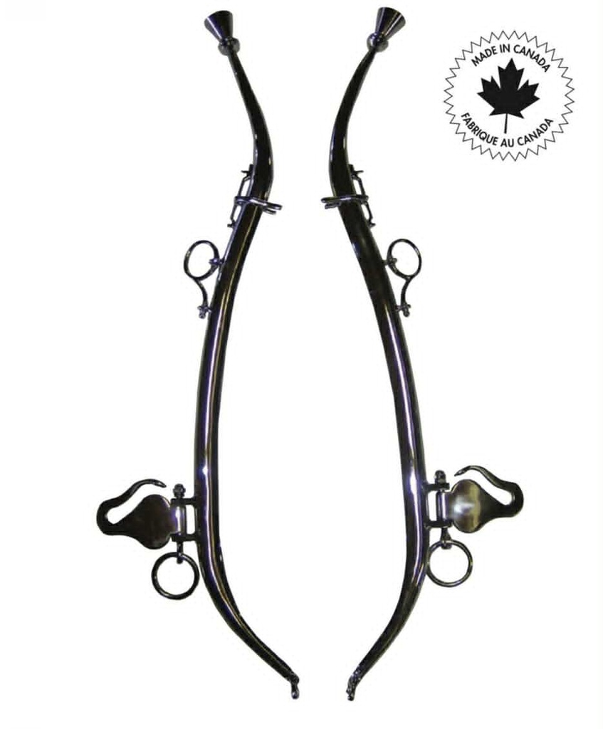 attèle chrome crochets stainless inclus